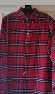 Men's Red Plaid Shirt